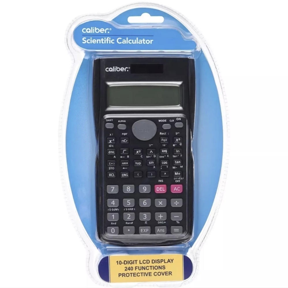 Caliber Handheld Desktop Scientific Calculator w/ Hard Cover NEW